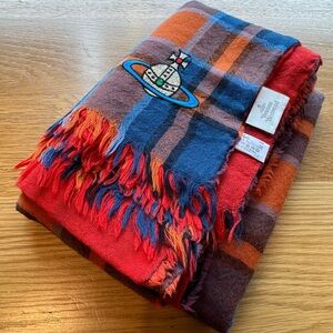 Vivienne Westwood scarf muffler shawl large ORB logo Japan Exclusive